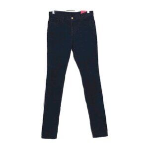 Lacoste Live Corduroy Chino Pants Mens 30 Navy Zip Fly Slim Fit Stretch Preppy